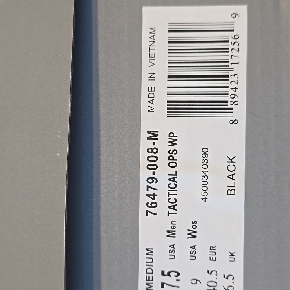 Men's Black Tactical Ops Waterproof Boot - Picture 5 of 6